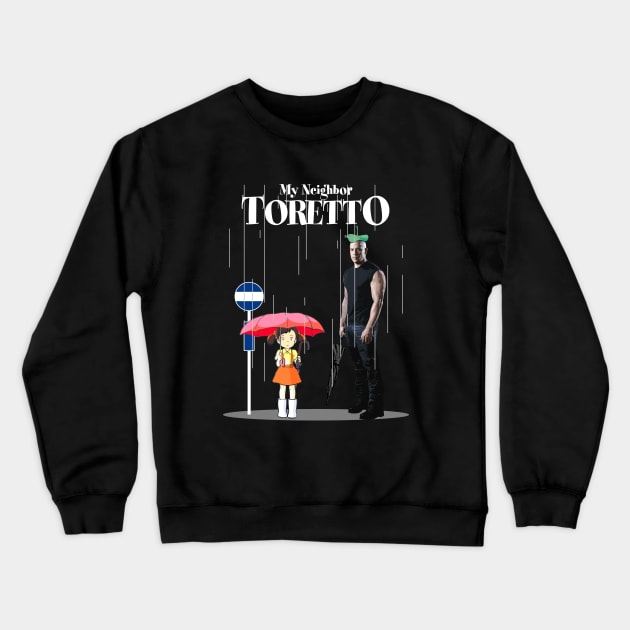 My Neighbor Toretto Dominic Fan Art Crewneck Sweatshirt by kaitokid